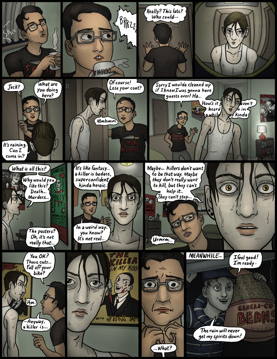 The Kingfisher - Horror webcomic - In which the rain falls hard on a ...